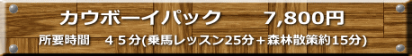 カウボーイパック　　7,800円